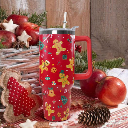 Ceovfoi 40 oz Pickleball Coffee Mug Vacuum Insulated Travel Tumbler with Handle, Lid & Straw - Perfect Pickleball Gifts for Players, Coaches, Lovers | Pickleball Accessories