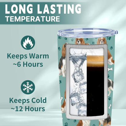 Beagle Gifts for Women Men, 40oz Stainless Steel Insulated Tumbler Travel Cup Mug, Funny and Unique Beagle Gifts for Dog Lover - Colors A