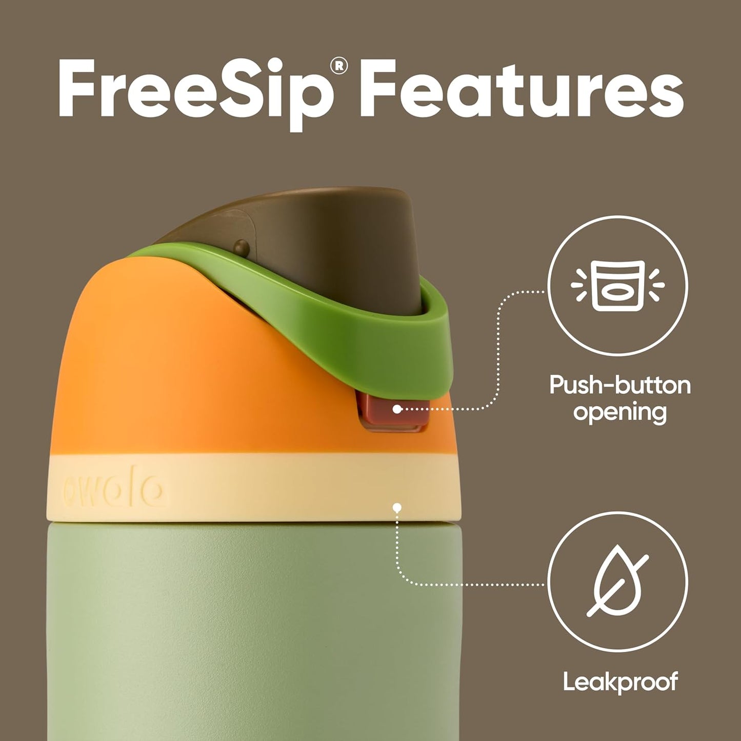 Owala FreeSip Insulated Stainless Steel Water Bottle with Straw, BPA-Free Sports Water Bottle, Great for Travel, 32 Oz, Denim