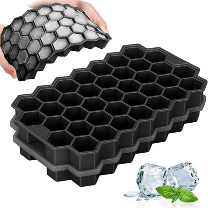 Mini Ice Cube Trays for Freezer 1 Pack — 160 Small Crushed Ice Cube Molds, BPA Free Food Grade Silicone, Easy Release Stackable Trays for Iced Coffee, Whiskey, Cocktail & Drinks
