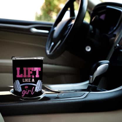 Gym Gifts for Women, Womens Fitness Workout Gifts, 20oz Stainless Steel Insulated Tumbler with Lid & Straw