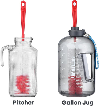ALINK 17 inch Extra Long Bottle Cleaning Brush Cleaner for Washing Narrow Neck Beer/Wine/Thermos, Brewing Bottles, Hummingbird Feeder