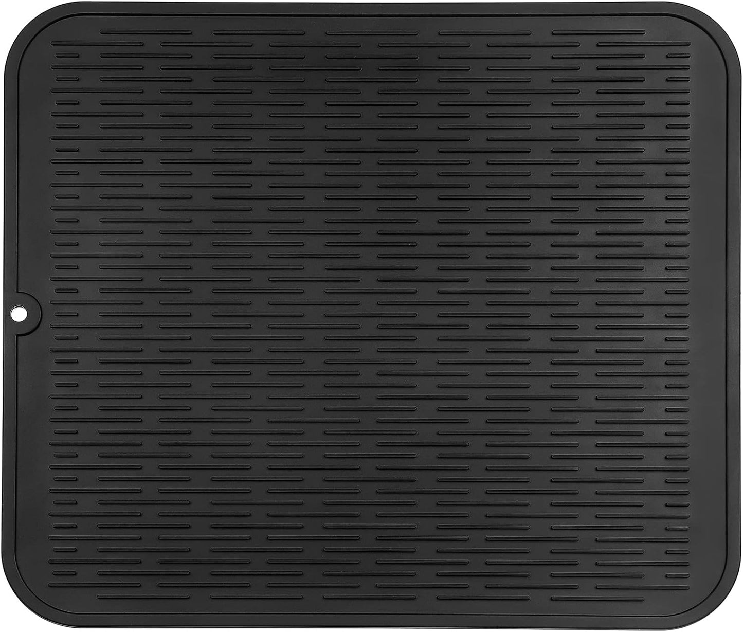 MicoYang Silicone Dish Drying Mat for Multiple Usage,Easy clean,Eco-friendly,Heat-resistant Silicone Mat for Kitchen Counter,Sink,Bar,Bottle,or Cup Green M 17 inches x 6 inches