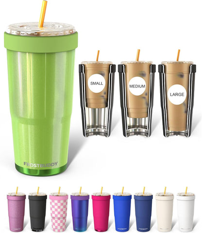 Frost Buddy Togo Buddy | 30 oz Stainless Steel Vacuum Insulated Tumbler | To Go Coffee Cup – Iced Coffee Cups, Iced Coffee Sleeve, Travel Mug, Thermal Cup for Hot & Cold Drinks, Dunkin Cup (Pencil) - Colors A