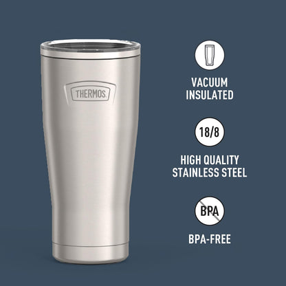 THERMOS ICON SERIES, Stainless Steel Tumbler with Slide Lock, 18 Ounce, Mystic Navy