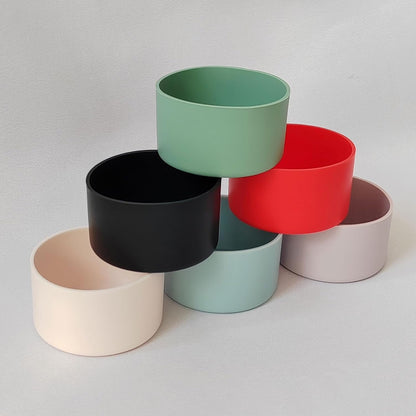 6Pcs Silicone Cup Boots for Water Bottle Fits Stanley/Hydro Flask/Simple Modern/Yeti/Owala, 2.8-3.1in Width Bottom Protector Cover Sleeve (6 Colors)