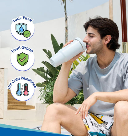 40 Oz Tumbler Flip Straw Lid for Stanley Quencher, Silicone Leak Proof Replacement Cover Reusable, Splash Resistant Cup Lids Accessories with Cleaning Brush Set