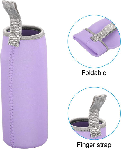 PATIKIL Water Bottle Sleeves, Neoprene Insulated Bottle Bag Holder Carrier Pouch with Finger Strap