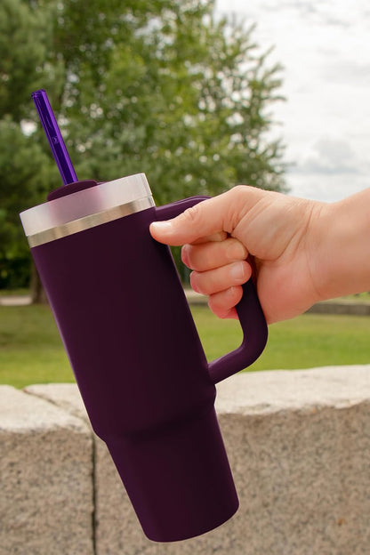 Halm Glass Straws - 6 Long 12 inch Bent Stanley Cup Replacement Drinking Straws + Plastic-Free Cleaning Brush - Perfect for Bottles & Quencher - Made in Germany - Dishwasher Safe - Eco-Friendly