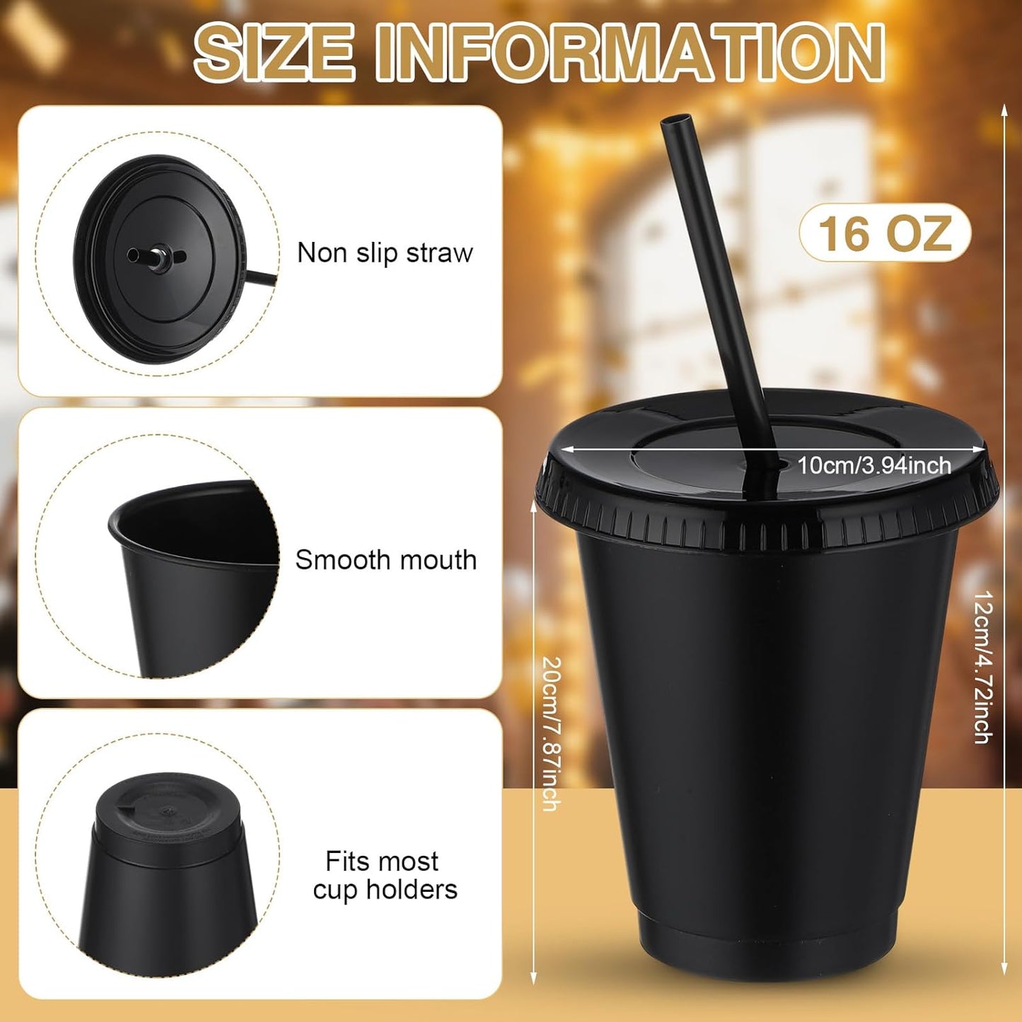 Sieral 30 Pack Cups with Lids and Straws Kids Tumbler with Straw Reusable Water Bottle Iced Coffee Travel Mug Adults Plastic Cups for Parties 16 oz (Candy Colors)