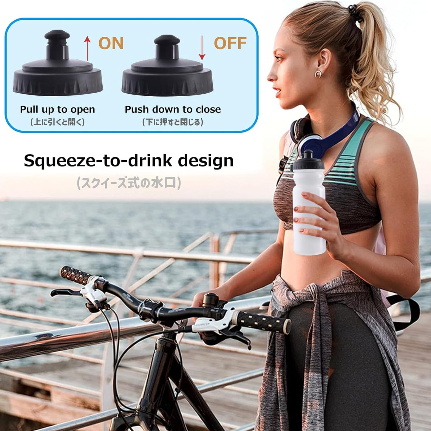 Azarxis TPU Soft Flask Collapsible Water Bottle Running Folding Gel Water Reservoir Handheld for Hydration Pack Hiking Cycling Climbing Jogging Marathon Trail Race
