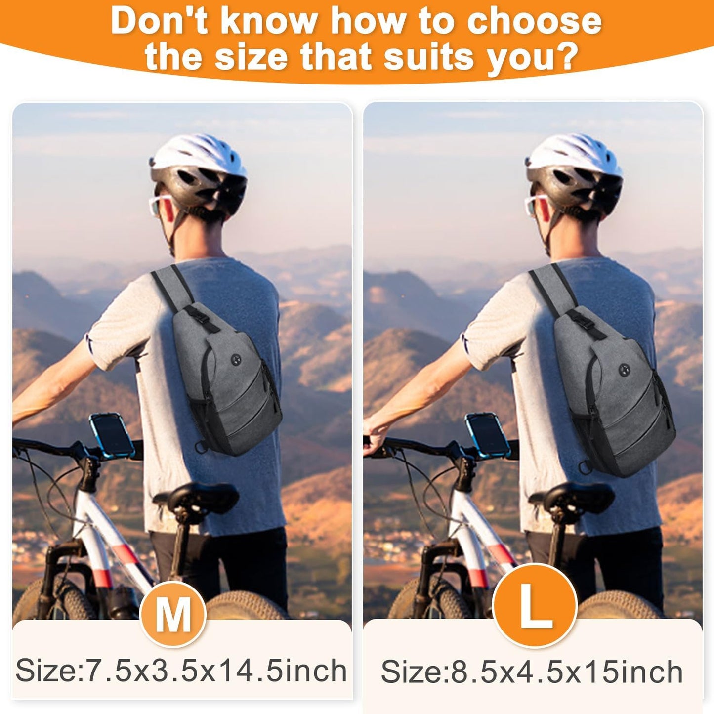 Pritent Crossbody Bags for Women Men Trendy Sling Bag Backpack Casual Chest Bag with Convertible Shoulder Strap