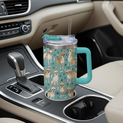 Beagle Gifts for Women Men, 40oz Stainless Steel Insulated Tumbler Travel Cup Mug, Funny and Unique Beagle Gifts for Dog Lover - Colors B