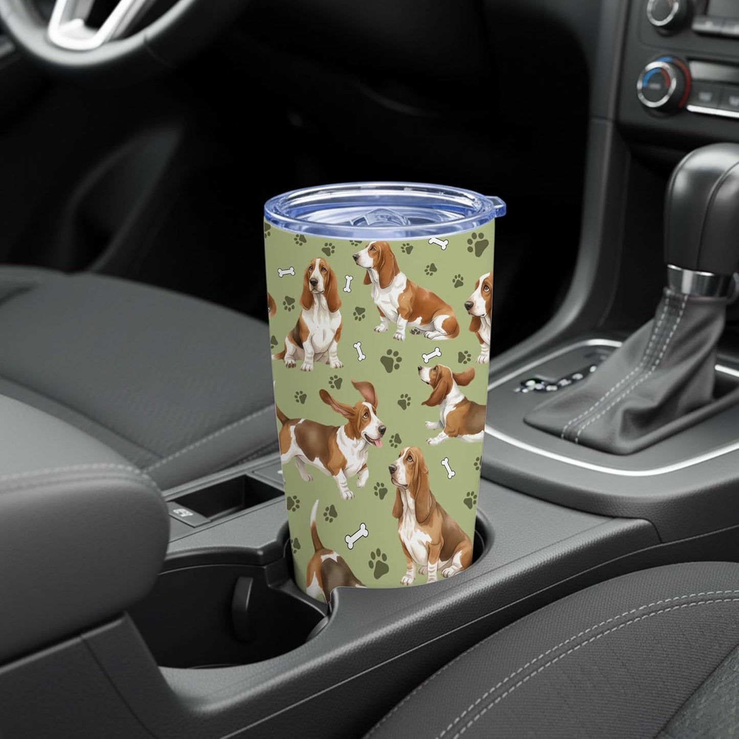 Beagle Gifts for Women Men, 40oz Stainless Steel Insulated Tumbler Travel Cup Mug, Funny and Unique Beagle Gifts for Dog Lover - Colors B