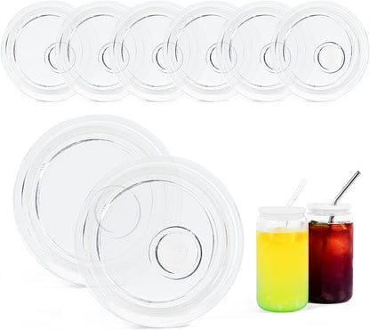 10 Pcs 20 oz Tumbler Lid Plastic Skinny Tumbler Lid Replacement Splash Resistant 20 oz Silicone Sliding Skinny Tumbler Lids, BPA Free, Straw Friendly, Multi-Colored