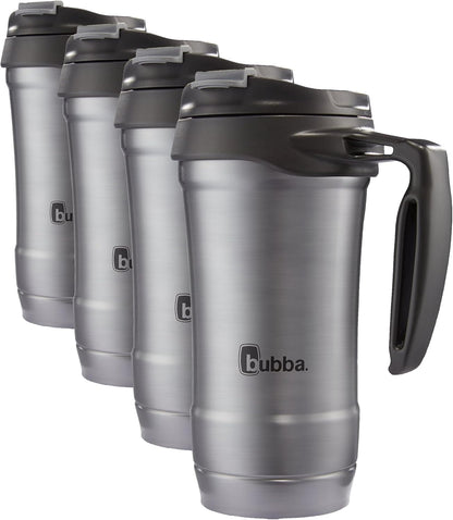 Bubba HERO Vacuum-Insulated Stainless Steel Travel Mug with Handle, 18 oz, Gunmetal