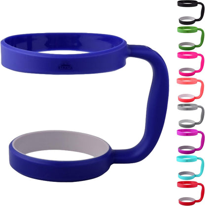 STRATA CUPS 30 oz Tumbler Handle - Available For 30 oz YETI Tumbler, OZARK TRAIL, Rambler Tumbler- BPA free (Black)