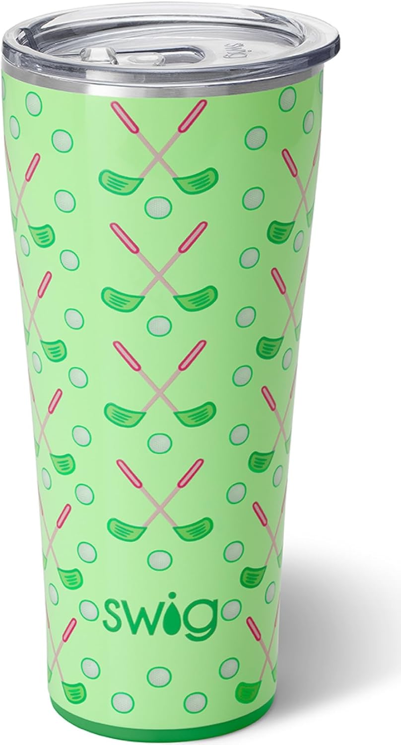 Swig Life 32oz Insulated Tumbler, Travel Coffee Tumbler with Lid, Cup Holder Friendly Travel Coffee Mug, Stainless Steel with Lid (Hayride)