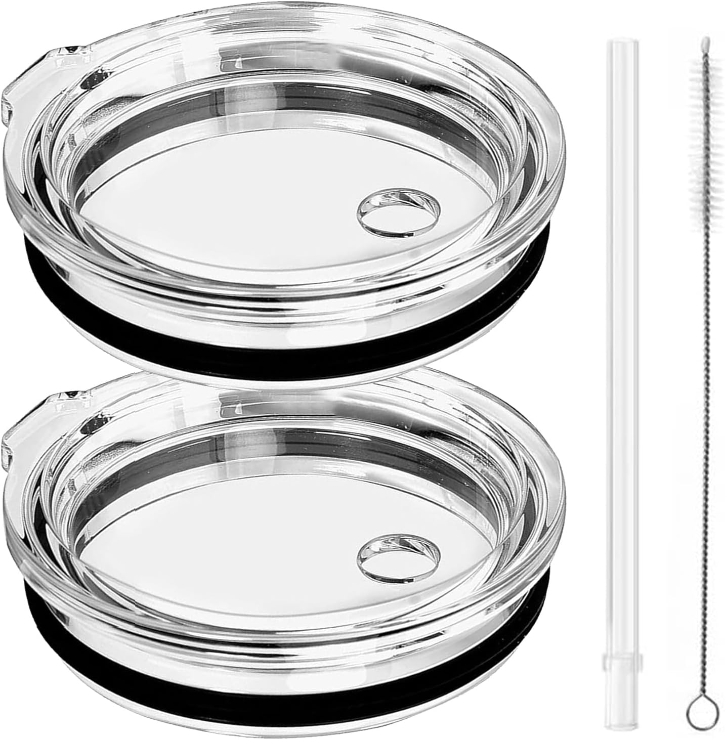 LUCEMILL 30 oz Tumbler Lid, Replacement Straw Lids for YETI Rambler 26 oz Cup 30 oz Tumbler, 35 oz Straw Mug, Spill Proof Covers