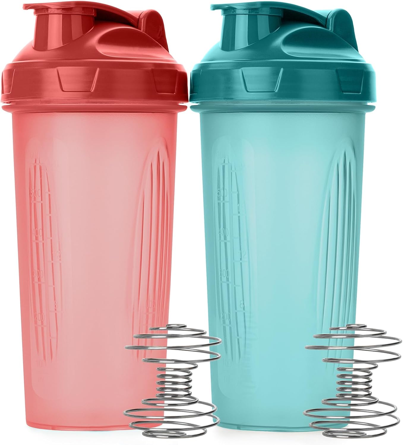Mr. Pen- Protein Shaker Bottles, 2 Pack, 28 oz, Shaker Bottles with Leak-Proof Flip-Top Lid, Wire Whisk Ball for Smooth Mixing, Ideal for Protein Shakes, Smoothies, and Supplements
