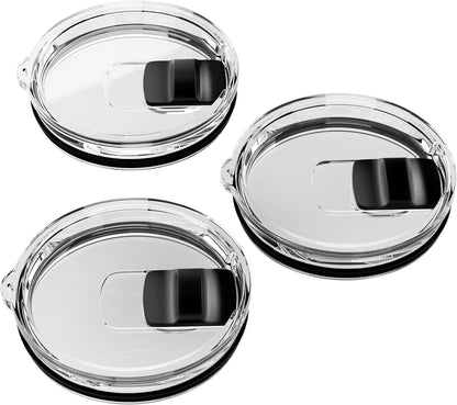 20 oz Tumbler Lid for YETI, 2 Pack Replacement Lids for YETI 20oz Tumbler & 10 oz Lowball, 10 oz Mug, Coffee Cup Covers with Magnetic Slider for Gift, BPA Free
