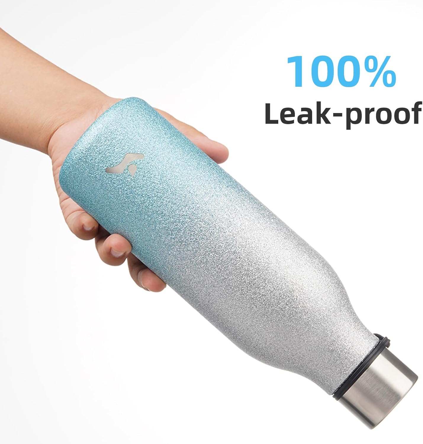 Konokyo Insulated Water Bottle with Strap,18 oz Double Wall Stainless Steel Vacuum Bottles Metal Water Flask,Macaron Green - Colors B