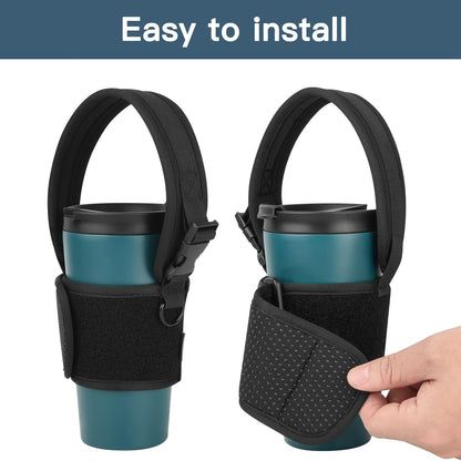 Xxerciz Tumbler Carrier Holder Water Bottle Holder with Adjustable Shoulder Strap Portable Water Bottle Sling for Walking