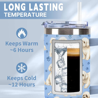 Beagle Gifts for Women Men, 40oz Stainless Steel Insulated Tumbler Travel Cup Mug, Funny and Unique Beagle Gifts for Dog Lover - Colors A
