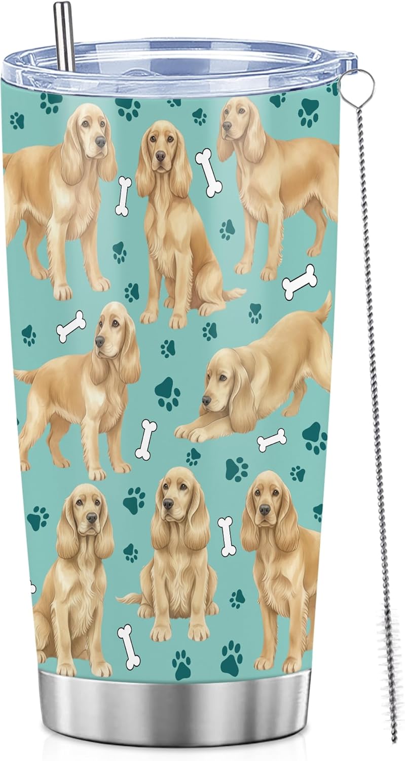 Beagle Gifts for Women Men, 40oz Stainless Steel Insulated Tumbler Travel Cup Mug, Funny and Unique Beagle Gifts for Dog Lover - Colors A