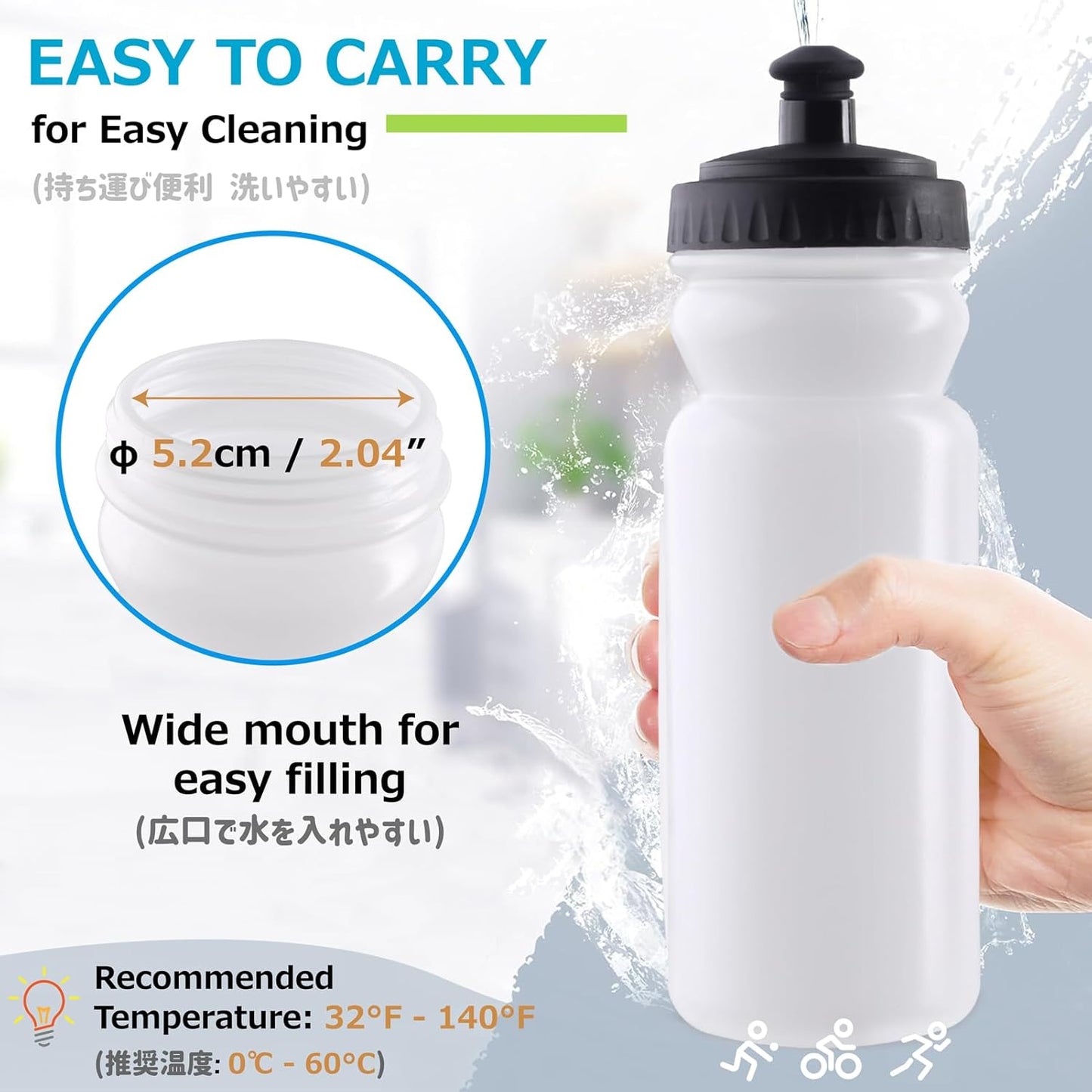 Azarxis TPU Soft Flask Collapsible Water Bottle Running Folding Gel Water Reservoir Handheld for Hydration Pack Hiking Cycling Climbing Jogging Marathon Trail Race
