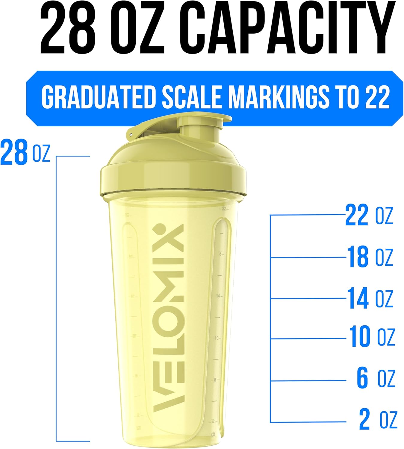VELOMIX -6 PACK- 28 oz Protein Shaker Bottle for Protein Mixes - 6x Wire Whisk | Leak Proof Shaker Cups for Protein Shakes | Protein Shaker Bottle Pack | Protein Shake Cup (Earth Tones Collection)