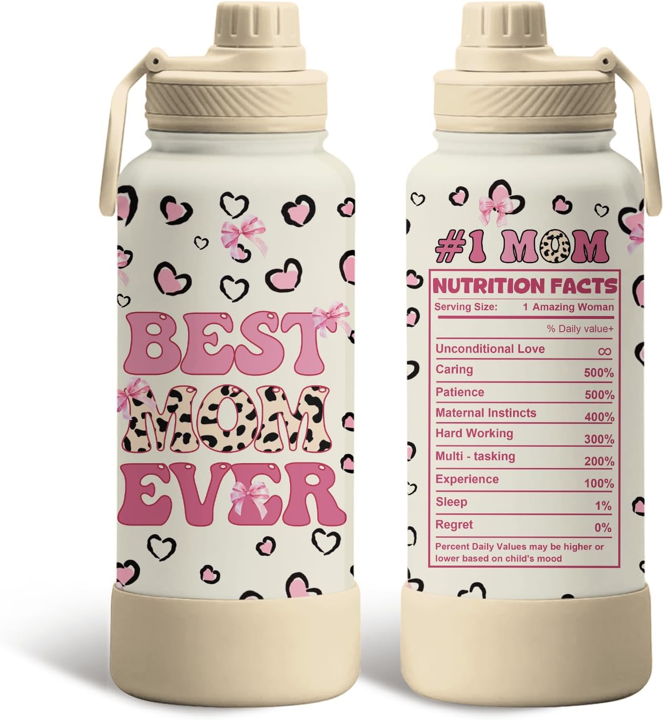 Pickleball 34oz Water Bottle with Spout Lid, Insulated Stainless Steel Travel Cup, Double Wall Vacuum Tumbler for Women Girls Ladies, Birthday Christmas Gift for Pickleball Lovers (1 pc)