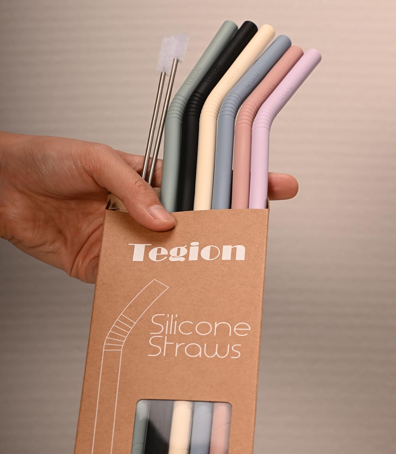 Pastel Color 14” Extra Long Silicone Replacement Straw for 40 oz Stanley Cup, Reusable Flexible Tall Giant Big Drinking Straw for Quencher Tumbler,1Gallon/64 oz Water Bottle,Hydro Jug-6 pack