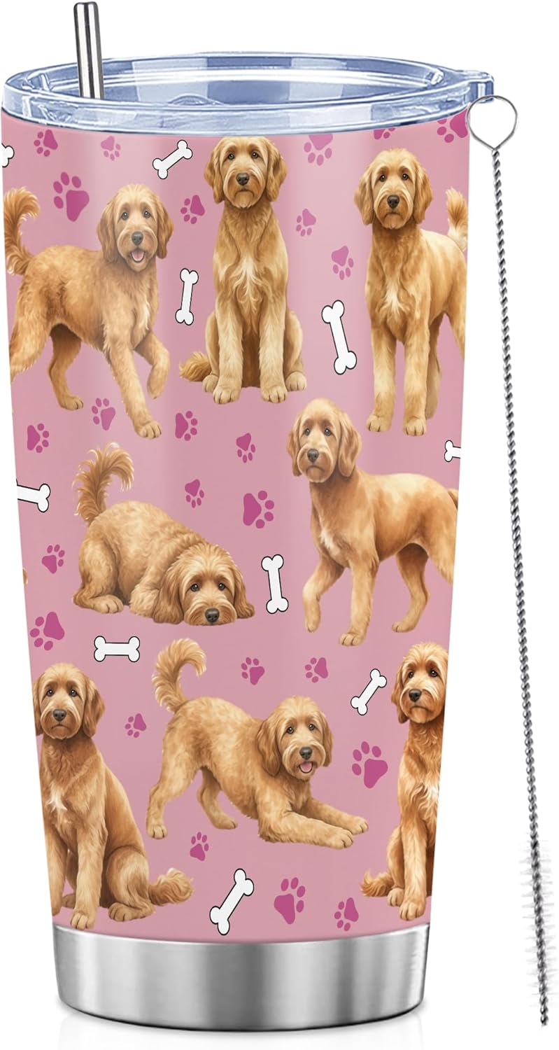 Beagle Gifts for Women Men, 40oz Stainless Steel Insulated Tumbler Travel Cup Mug, Funny and Unique Beagle Gifts for Dog Lover - Colors B