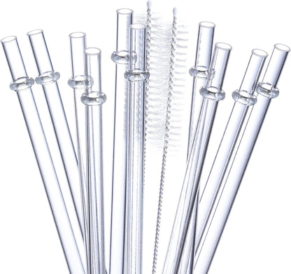 24 PCS, Reusable Straws with 4 Brushes, 10.5" Long Tritan Hard Plastic Straws, 12 Colors Translucent Replacement Drinking for 16OZ-32 OZ Tumblers, Cups, Jars, Stanley, YETI, Starbucks, BPA Free