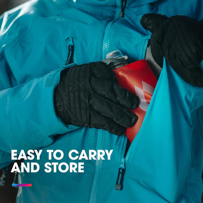 HydraPak Stow Collapsible Water Bottle – 350ml, 500ml, 1L – Ultralight, Leak-Proof, BPA-Free, Filter Compatible Travel & Hiking Flask