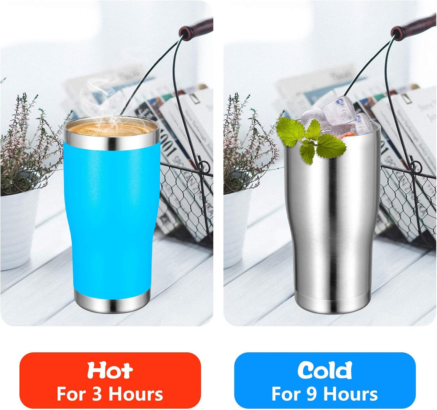 VEGOND 20oz Tumbler Stainless Steel Tumbler Cup with Lid And Straw Vacuum Insulated Double Wall Travel Coffee Mug(Orange 1 Pack)