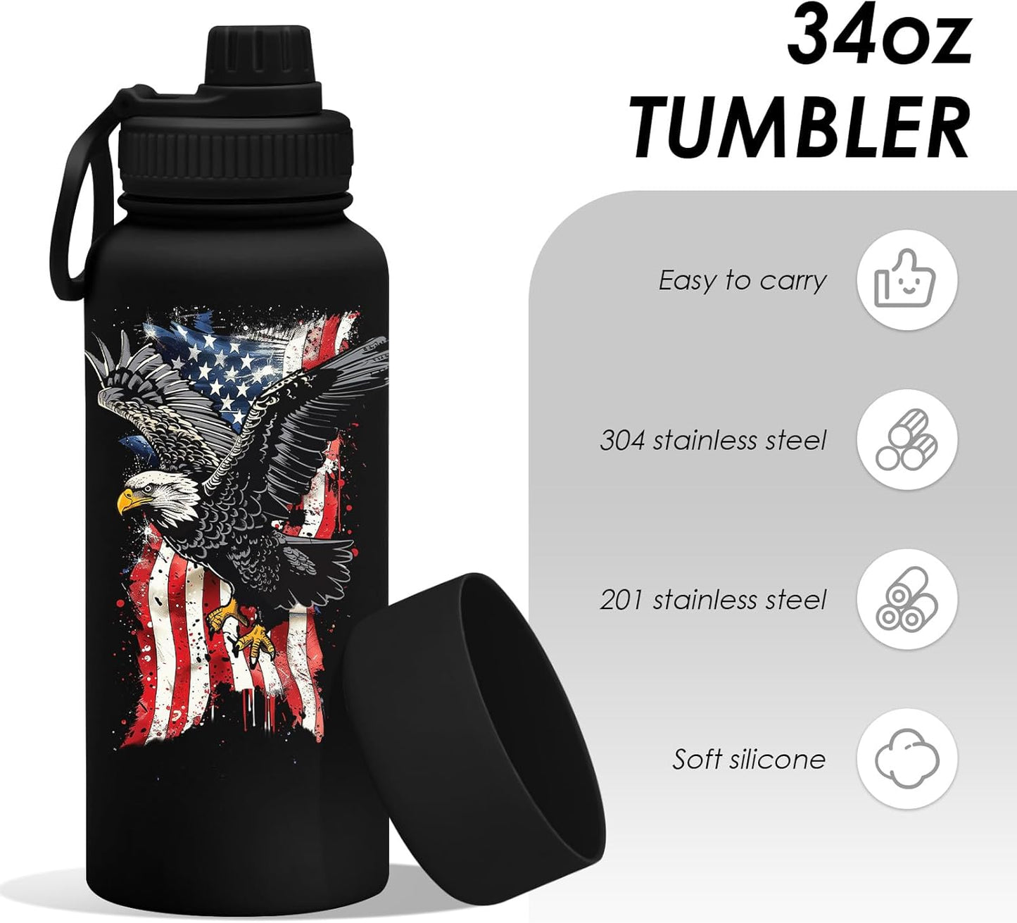 Pickleball 34oz Water Bottle with Spout Lid, Insulated Stainless Steel Travel Cup, Double Wall Vacuum Tumbler for Women Girls Ladies, Birthday Christmas Gift for Pickleball Lovers (1 pc)