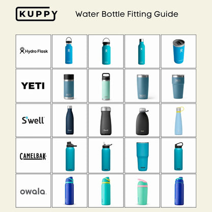 Kuppy Silicone Water Bottle Drying Rack - Fast-Dry Bottle Dryer for 20-64oz Cups - Reusable Food Storage Bag Drying Rack - Compatible with Stanley, Owala, Stasher (Gray, 4-Pack)
