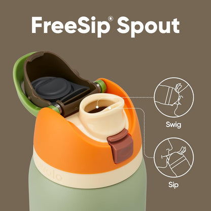 Owala FreeSip Insulated Stainless Steel Water Bottle with Straw, BPA-Free Sports Water Bottle, Great for Travel, 32 Oz, Denim