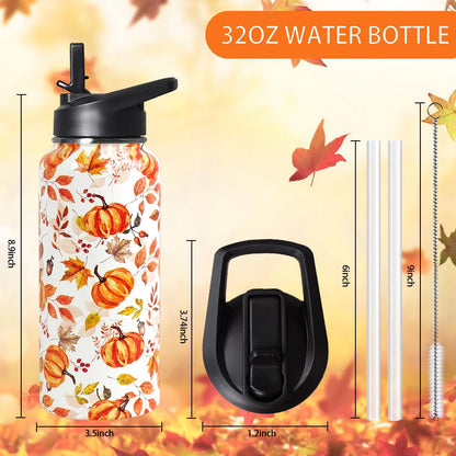 32 oz Pickleball Insulated Water Bottle with Straw - Pickleball Gym Hiking Sports Coffee Mug | Perfect Pickleball Gifts for Women, Pickleball Decor Accessories