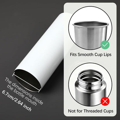 10 Pack 20 oz Skinny Tumbler Replacement Lids Plastic Splash Covers tops for 20 oz coffee cup lids Clear Cup Covers for 2.64 Inch Mouth Tumbler Cooler