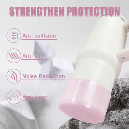 Jelly Luster Glitter Silicone Transparent Boot for Stanley 20-40oz, Compatible with Hydro Flask or Other Water Bottle Tumbler, 2.85-3.0 inch Protective Anti-Slip Bottom Sleeve Cover