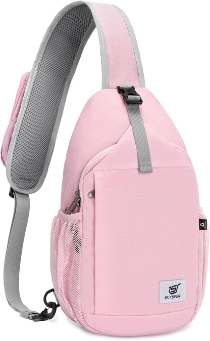 SKYSPER Sling Bag RFID Cross Body Bag Recycled Crossbody Backpack Travel Daypack