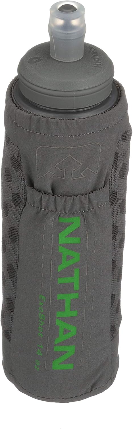 Nathan ExoDraw & ExoShot 2.0 Flask, Handheld Water Bottle for Marathons, Hiking, Ultra Running and Outdoor Activity
