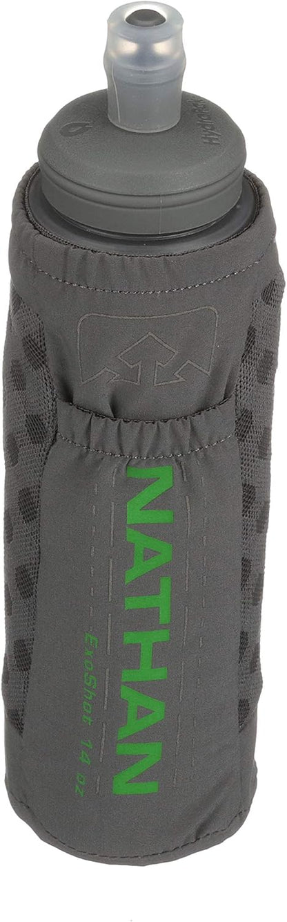 Nathan ExoDraw & ExoShot 2.0 Flask, Handheld Water Bottle for Marathons, Hiking, Ultra Running and Outdoor Activity