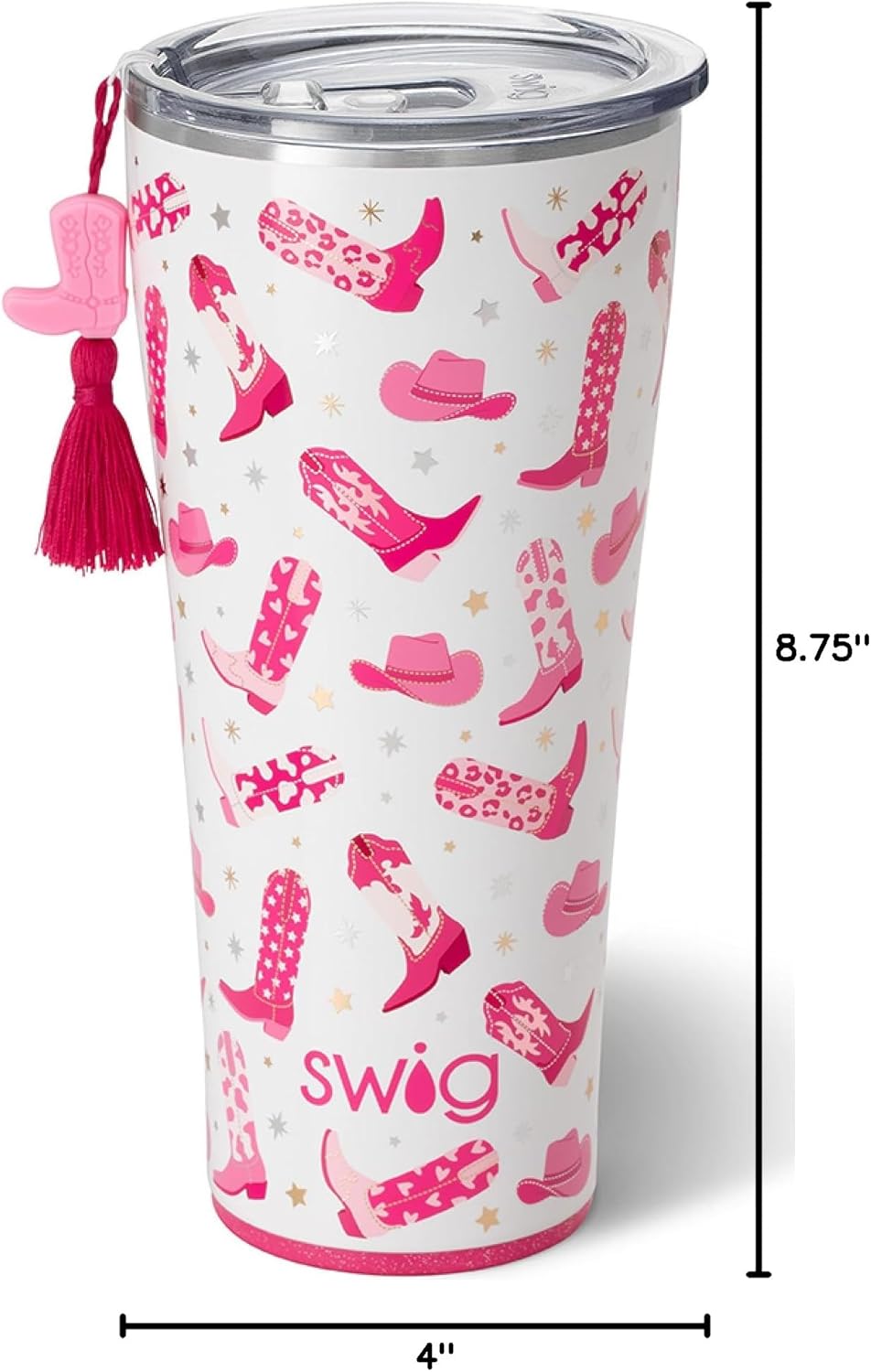 Swig Life 32oz Insulated Tumbler, Travel Coffee Tumbler with Lid, Cup Holder Friendly Travel Coffee Mug, Stainless Steel with Lid (Hayride)