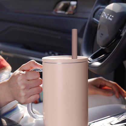 Tomorotec 15PCS Reusable Silicone Drinking Straws w/ 2 Brushes, Fit for Stanley Tumbler 40oz 30oz 20oz, 12" Long Customizable for Various Drinkware, Dishwasher Safe, BPA-Free, Safe for Teeth (Macaron)