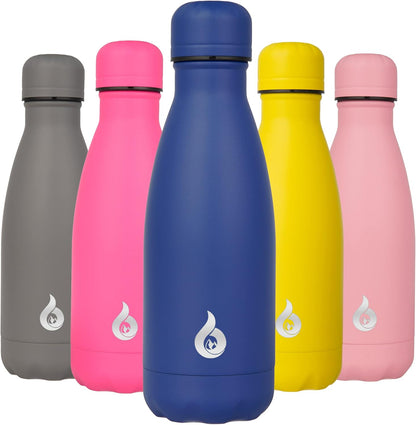 BJPKPK Insulated Water Bottle 12oz Small Stainless Steel Water Bottles Reusable Metal Thermal Keep Cold and Hot,Dreamy Purple - Colors B
