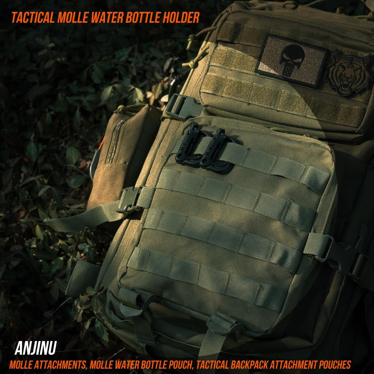 Molle Water Bottle Holder, Water Molle Attachments, Molle Water Bottle Pouch, Tactical Backpack Attachment Pouches